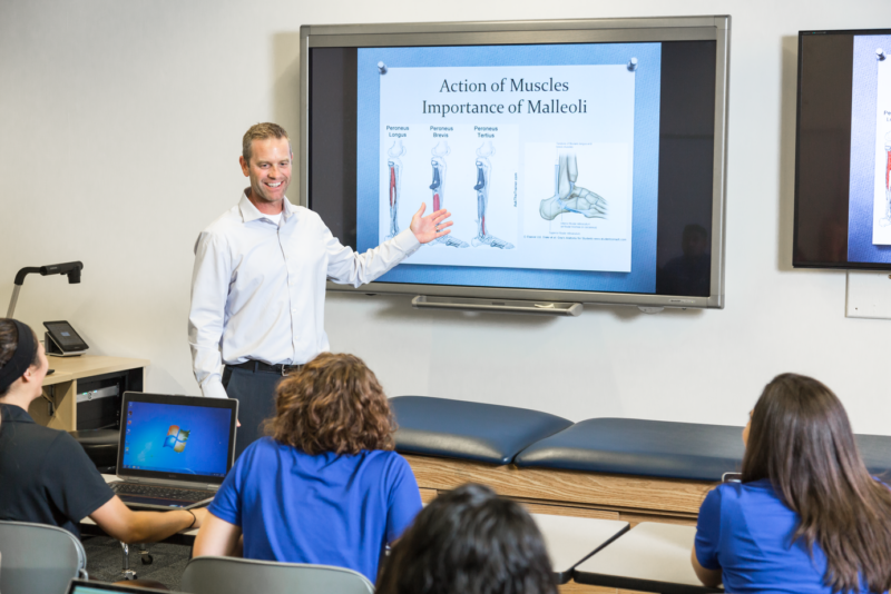 Athletic training program classroom