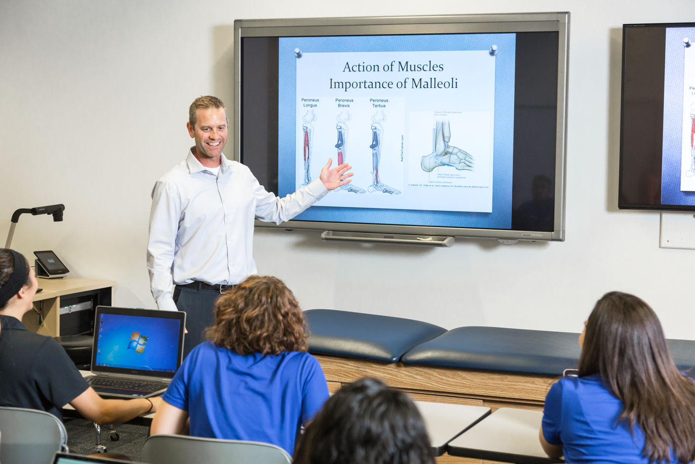 Athletic training program classroom