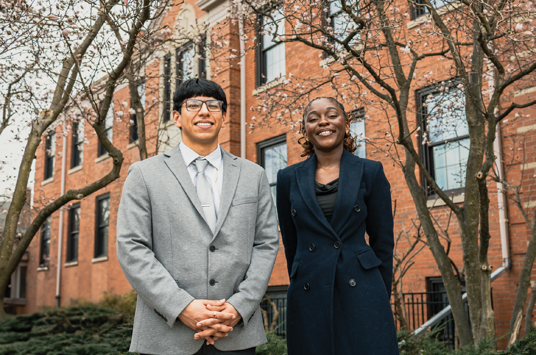 From left to right: Steve Aguilar and Fidelie Futi