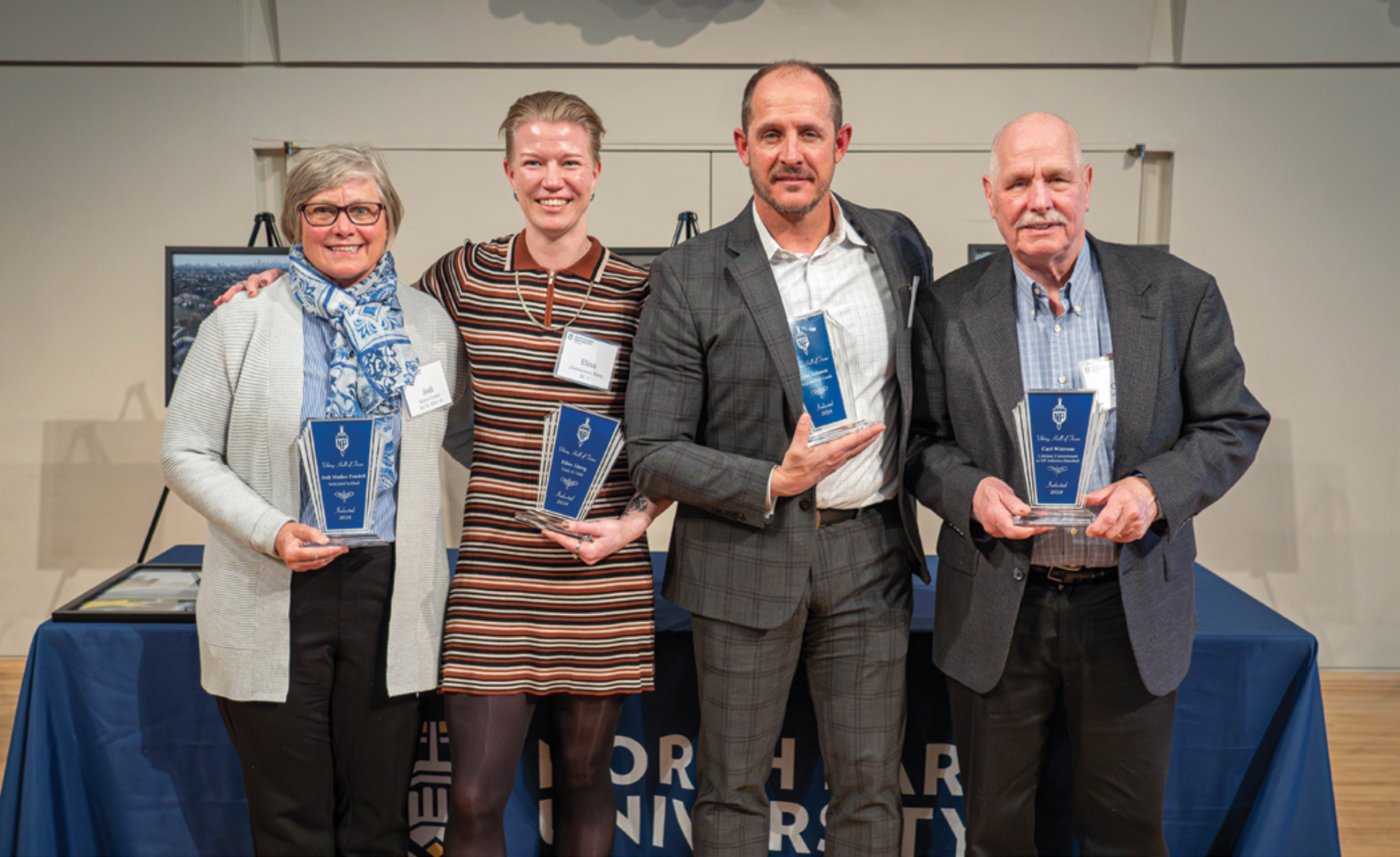 From left to right: Jodi Mullen Fondell, Elina Åberg, Luke Johnson, and Carl Wistrom (not pictured: Rasmus Sardar-Elfgaard)